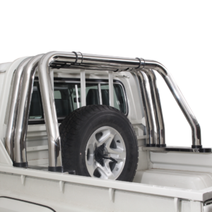 Toyota Landcruiser 70 Series Triple Styling Bar Stainless