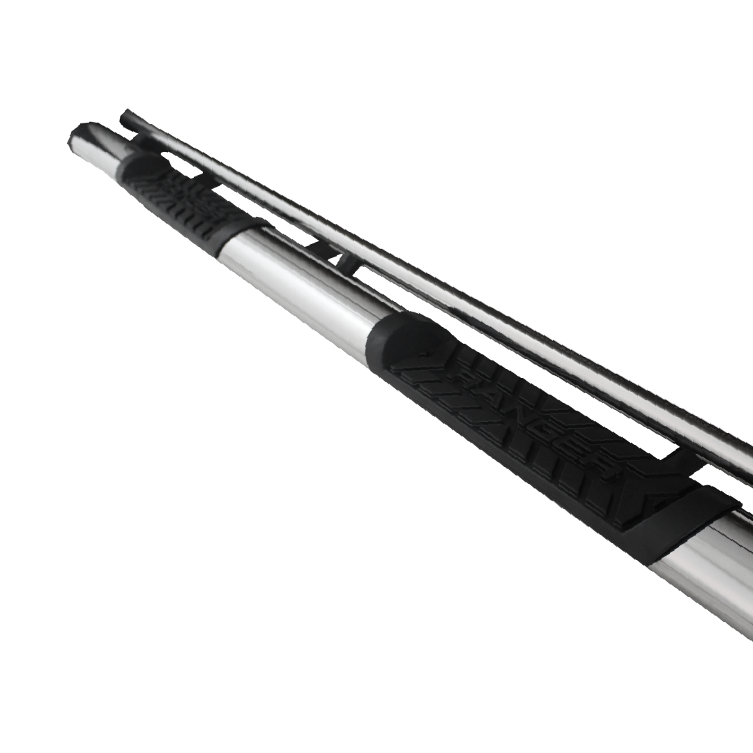 Ford Ranger T6 Side Steps Double Cab Stainless - Image 2
