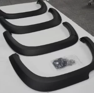 VW Amarok 2022+ Fender flares OEM Design with PDC's Matt Black- 6 pcs
