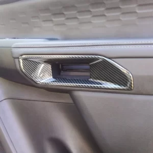 Ford Ranger Next Gen interior door handle trims Carbon fibre (Double Cab)